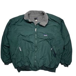 Vintage 1998 Patagonia Jacket Shelled Synchilla USA Made Green Mens XL
